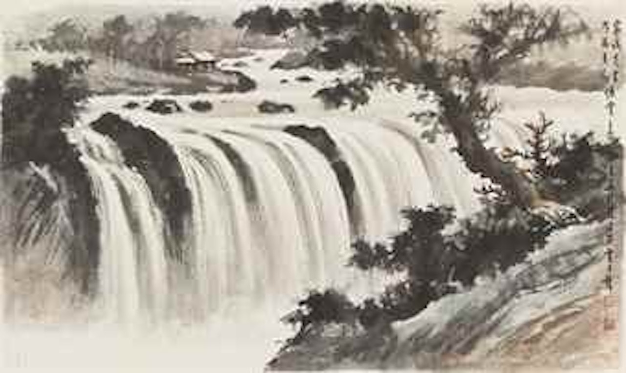 Waterfall by Huang Junbi