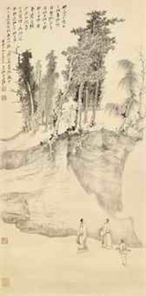 Gathering in the Winter Forest by Zhang Daqian