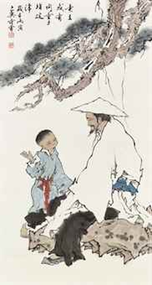 Old Man and Child by Fan Zeng