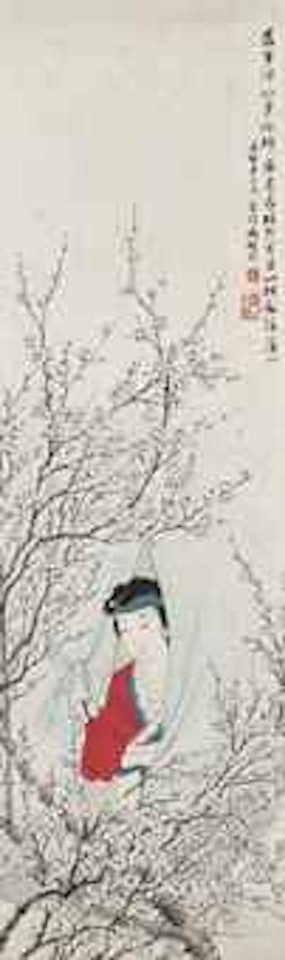 Lady Under Plum Blossoms by Feng Chaoran