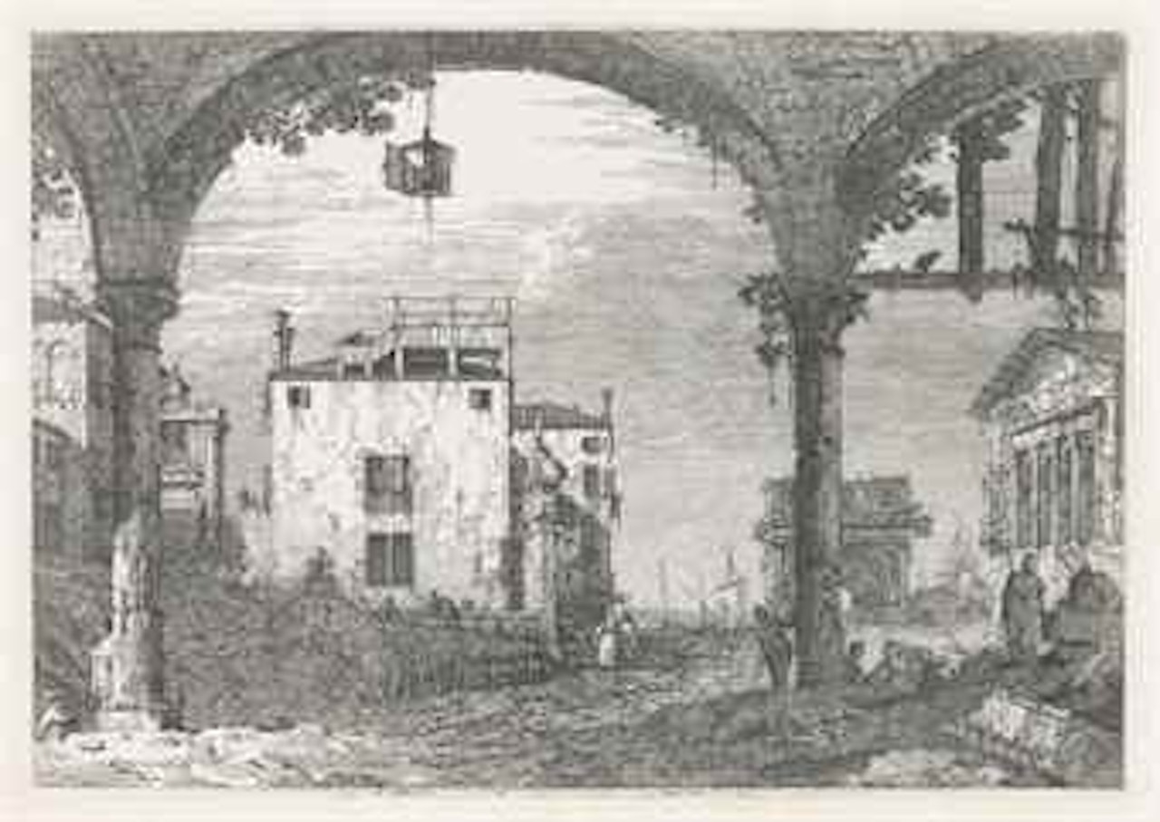 The Portico with the Lantern by Canaletto