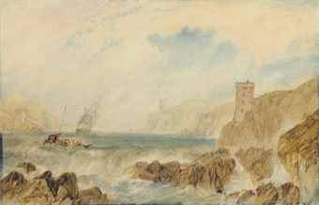 The entrance to Fowey Harbour, Cornwall by Joseph Mallord William Turner