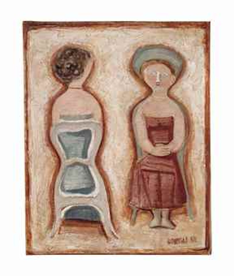 Donne sedute by Massimo Campigli