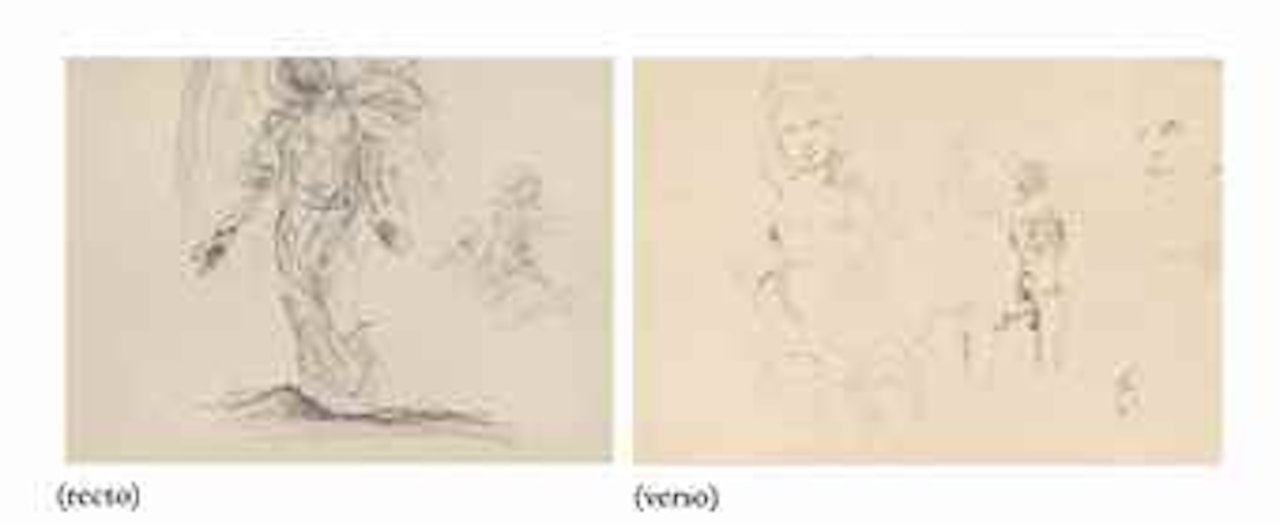 Ange annonciateur (recto); Madone et dessin érotique (verso) by Salvador Dali