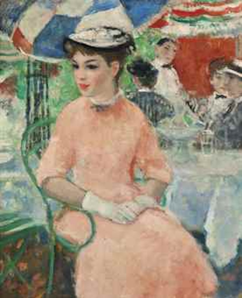 Eugénie aux gants blancs, Restaurant de La Mère Catherine, Montmartre by François Gall