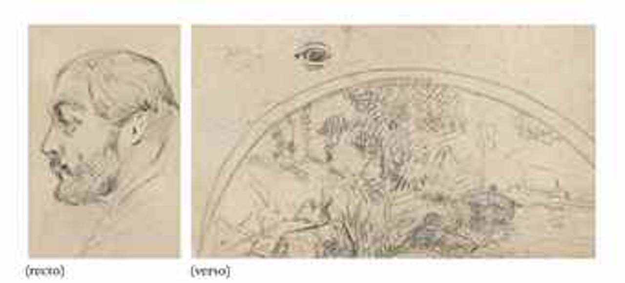 Portrait de Paul Palonini (recto); Bord de rivière (verso) by Paul Gauguin