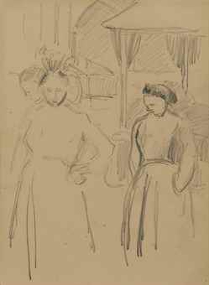 Etude des maraîchères by Camille Pissarro