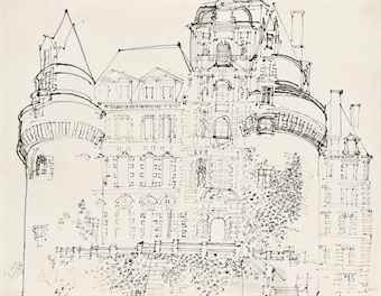 Château de Brissac by Raoul Dufy