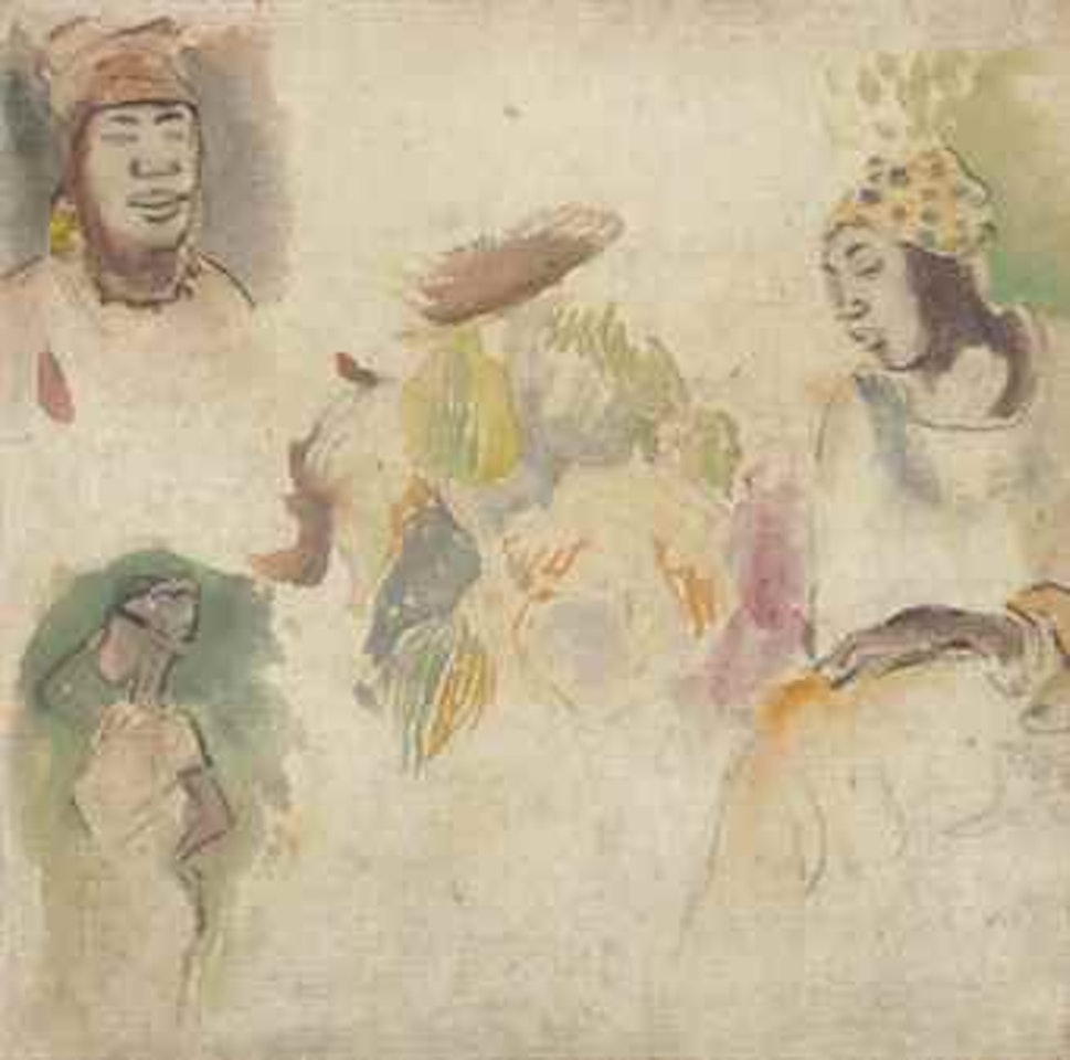Croquis de femmes martiniquaises by Paul Gauguin