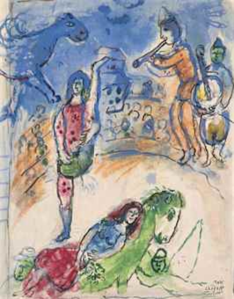 Au cirque by Marc Chagall