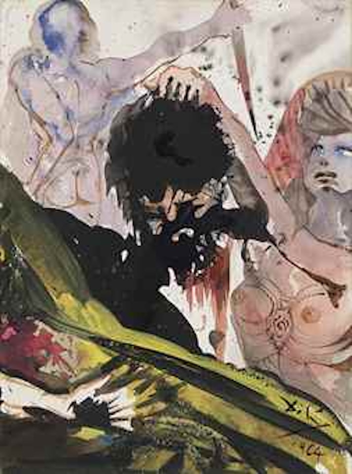 Biblia Sacra: Judith tenant la tete du général Holopherne après l'avoir décapité by Salvador Dali