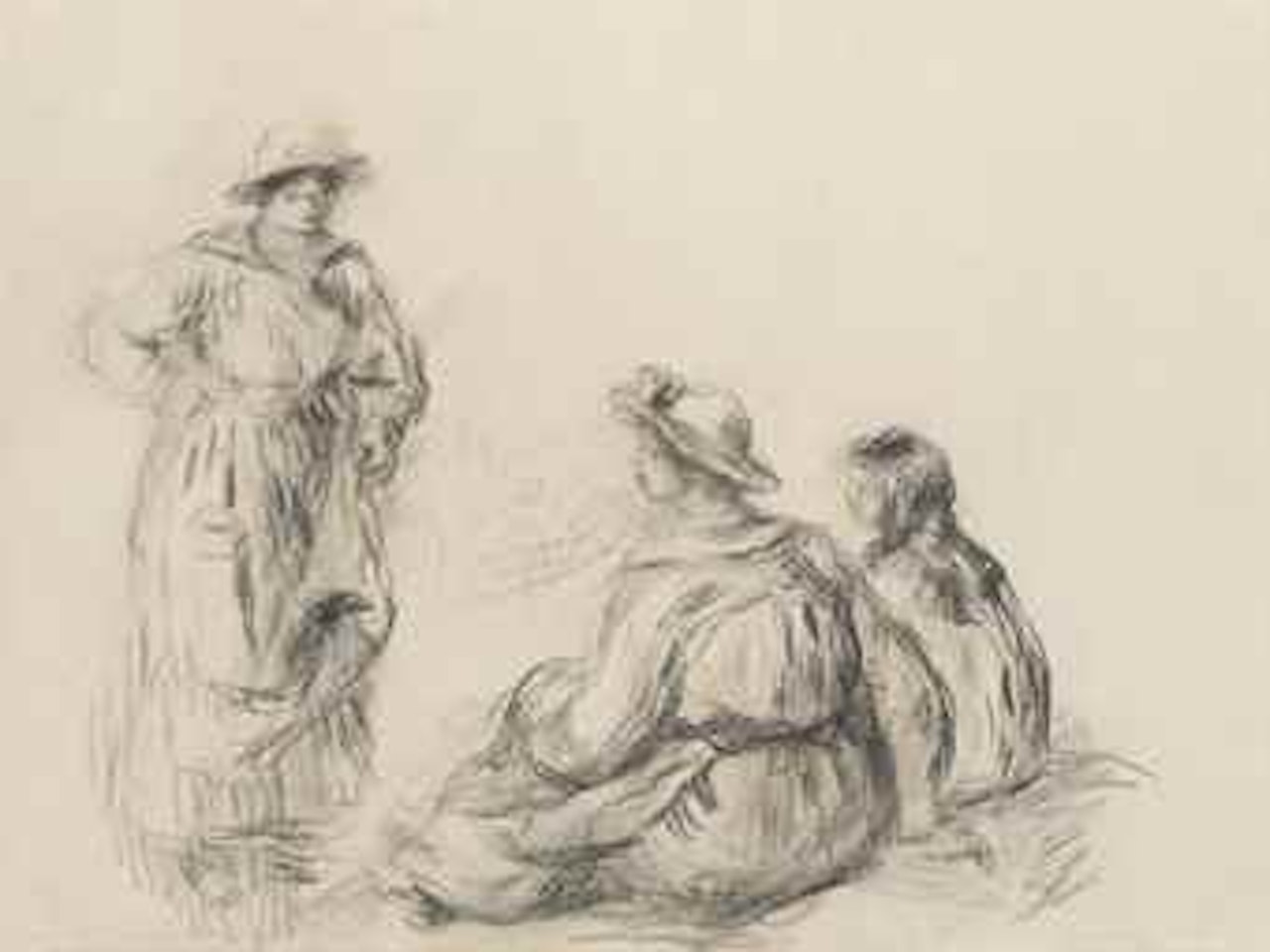 Groupe de femmes by Pierre-Auguste Renoir