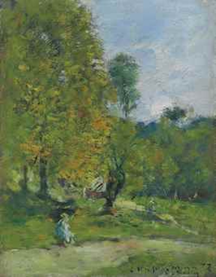 Jardin à Fervaques by Eugène Boudin