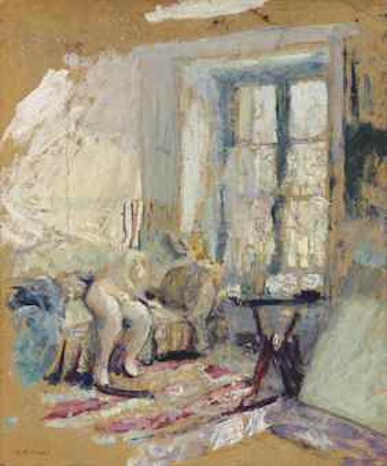 Femme nue accoudée sur un canapé by Édouard Vuillard