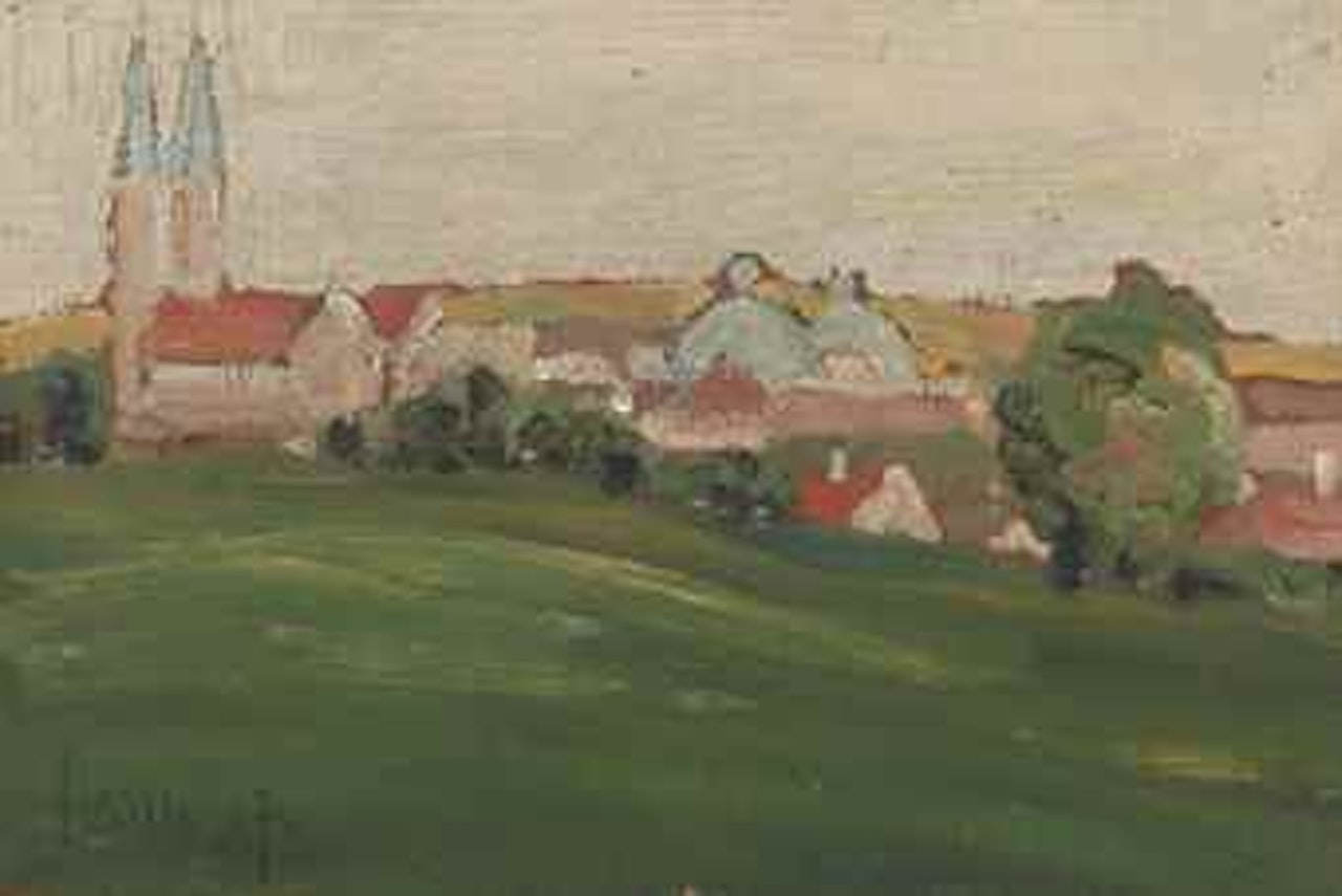 View of Klosterneuburg by Egon Schiele
