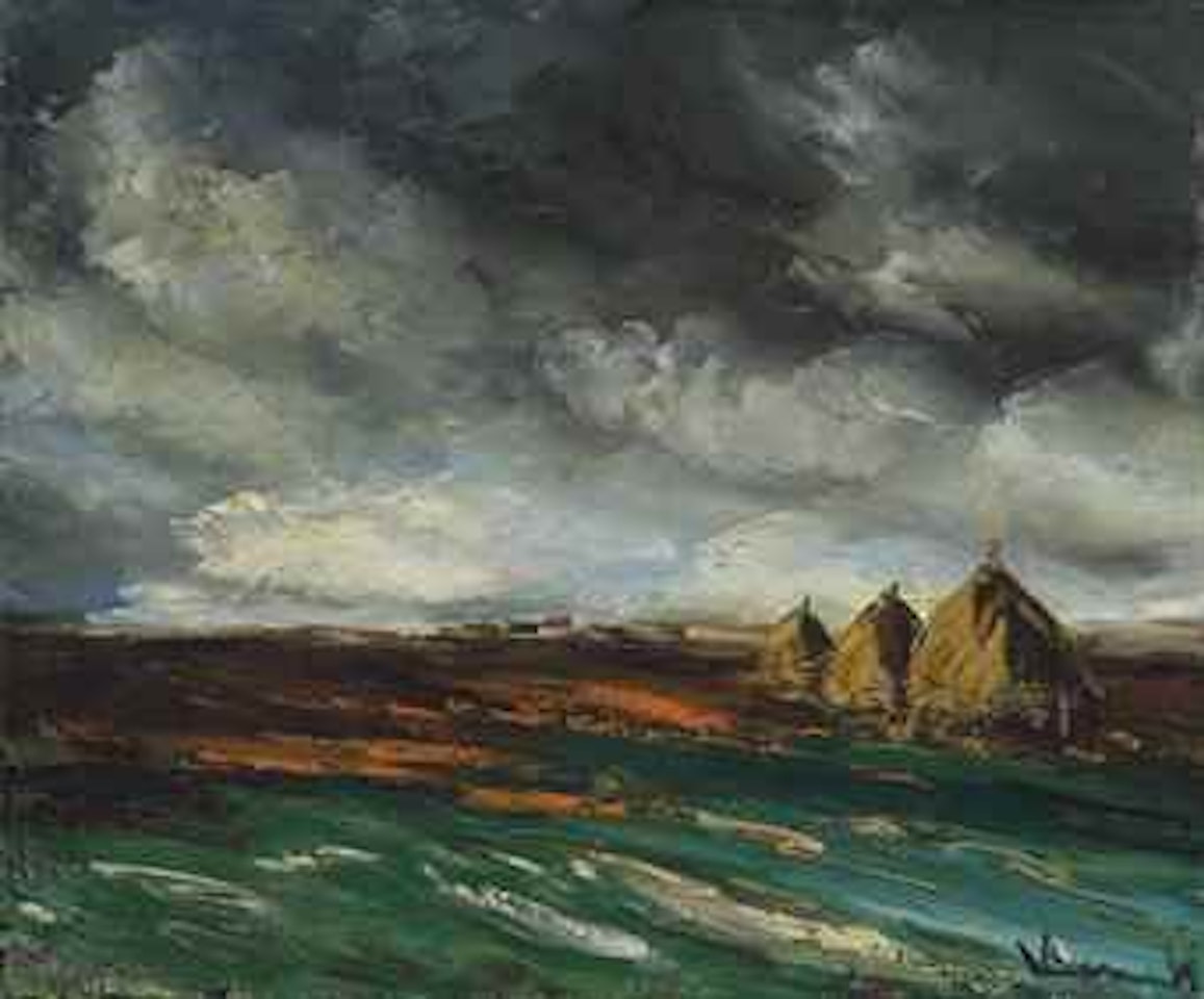 Meules sous un ciel d'orage by Maurice de Vlaminck