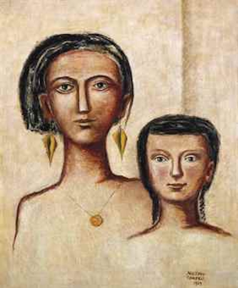 Madre e figlia by Massimo Campigli