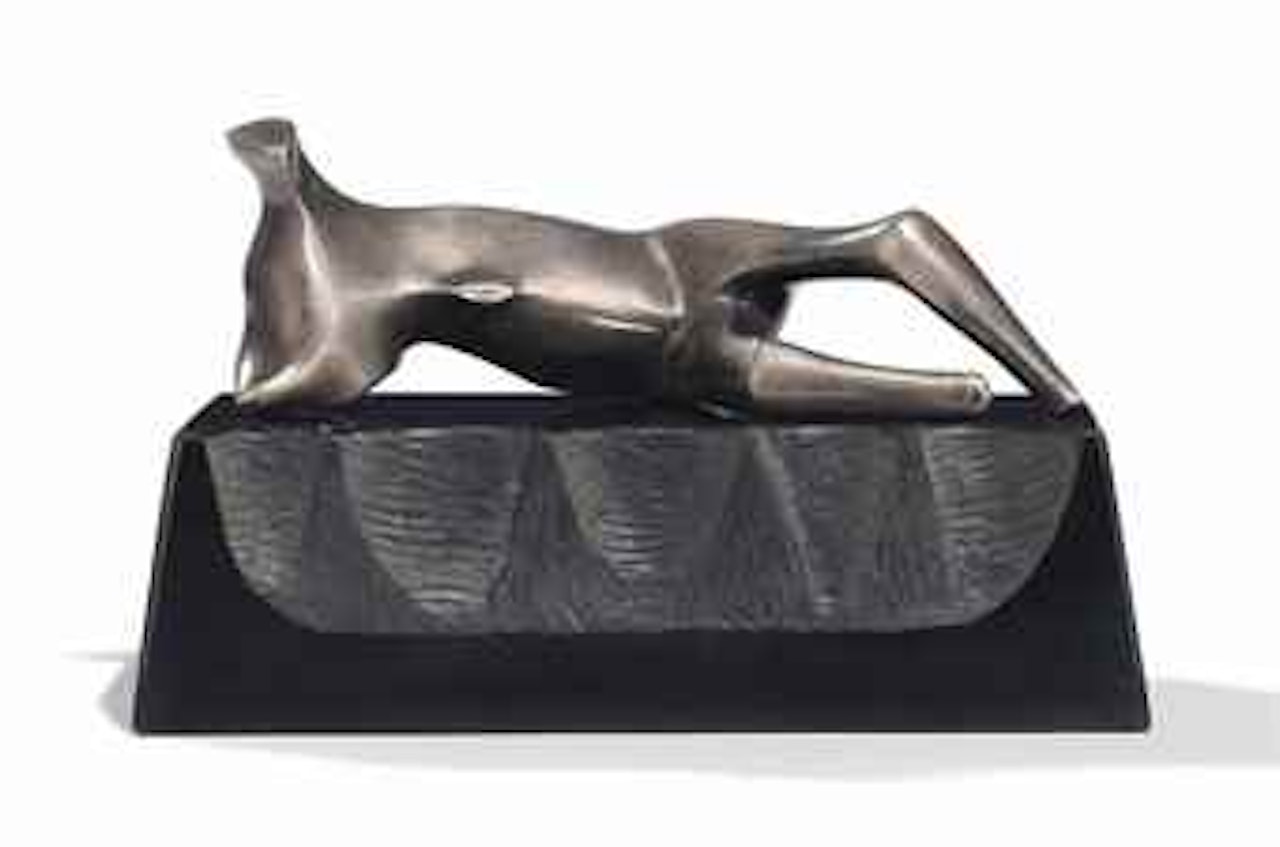 Reclining figure: Wedge base by Henry Moore