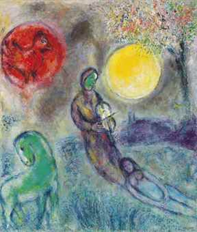 Le Violoniste sous la lune by Marc Chagall