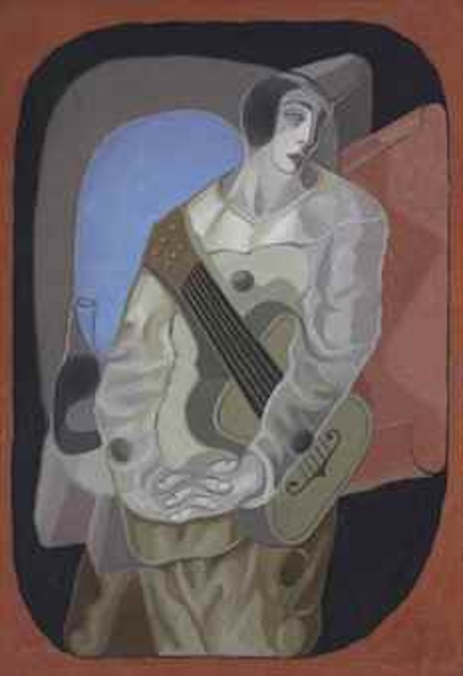 Le Pierrot à la guitare by Juan Gris