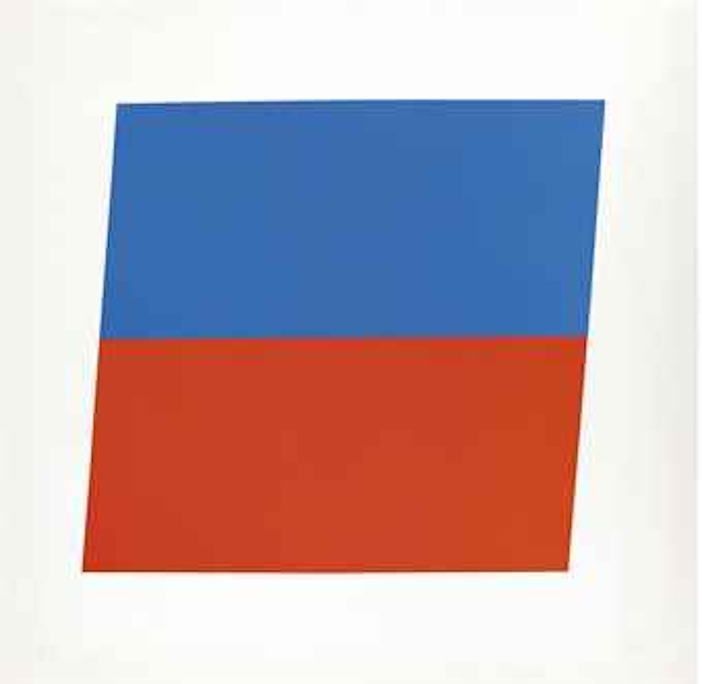 Blue/Red-Orange by Ellsworth Kelly