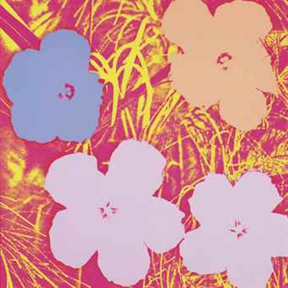 Flowers: one plate by Andy Warhol