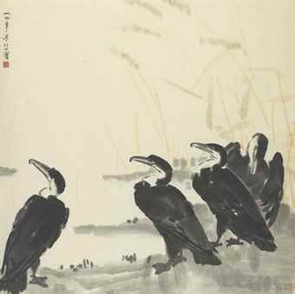 Pine and Eagle by Pan Tianshou