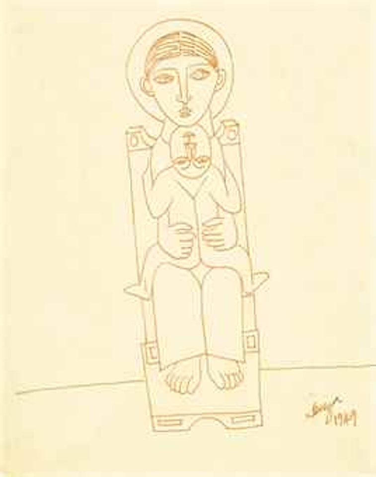 Untitled (Mother and Child) by Francis Newton Souza