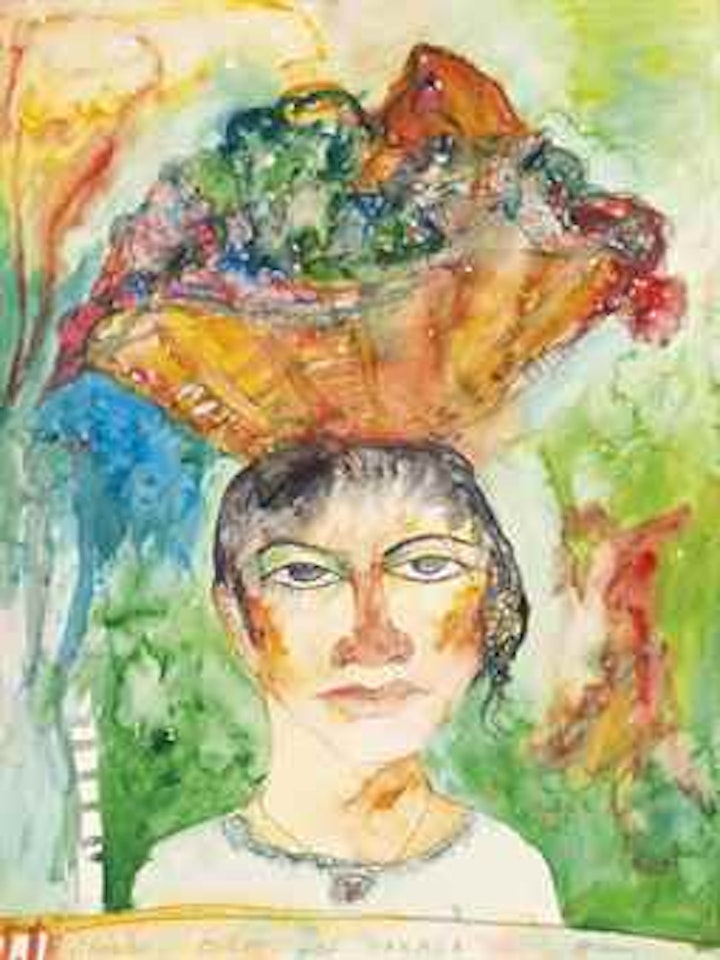 Flower Seller of Oaxaca by John Bellany