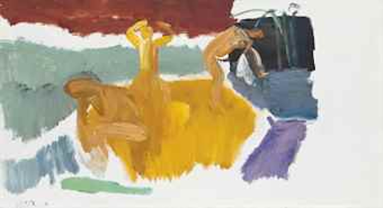 Three Figures Drying after Bathing by Ivon Hitchens