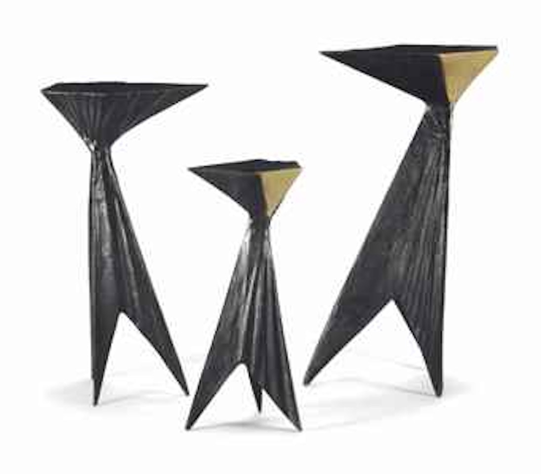 Single Candle Holder (3 works) by Lynn Chadwick