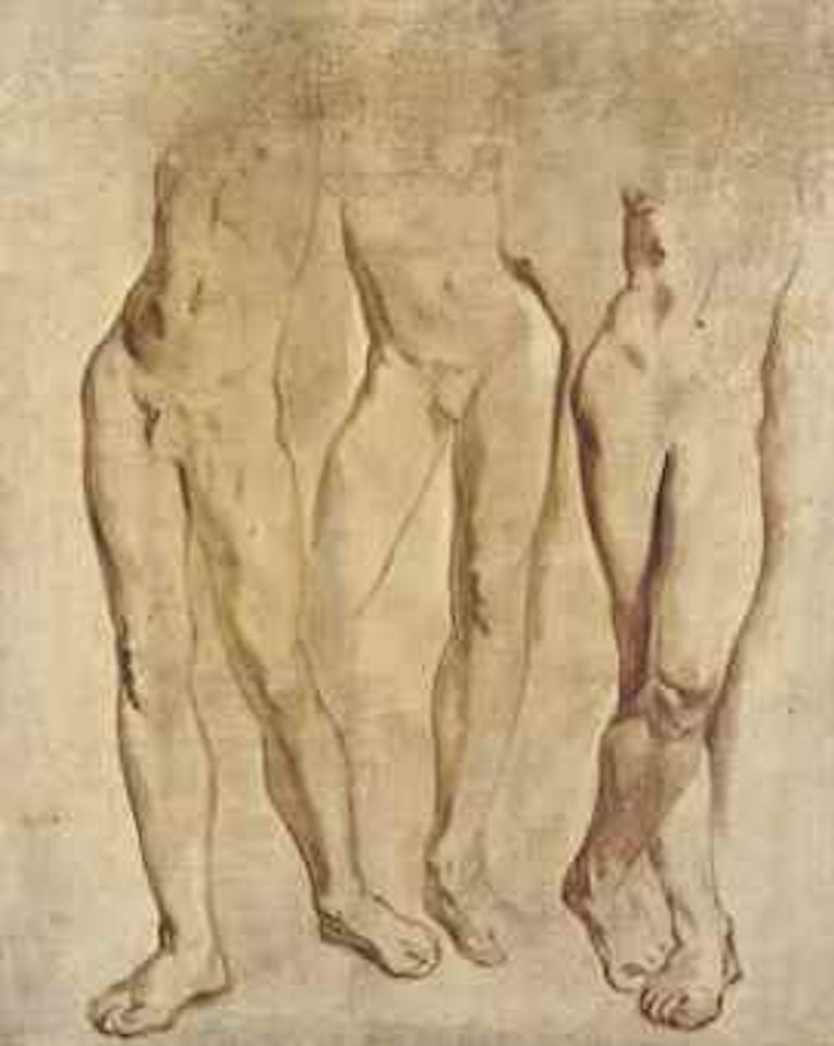 Three studies of a male nude by Glyn Philpot