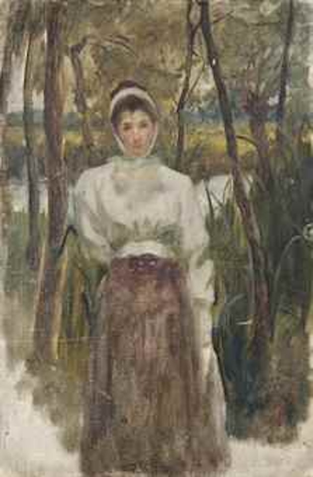 By the river: A study for Iris by James Jebusa Shannon