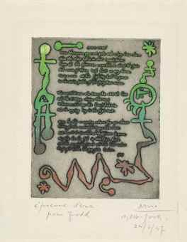 Joan Miró 1937, from: The Ruthven Todd Album by Joan Miró