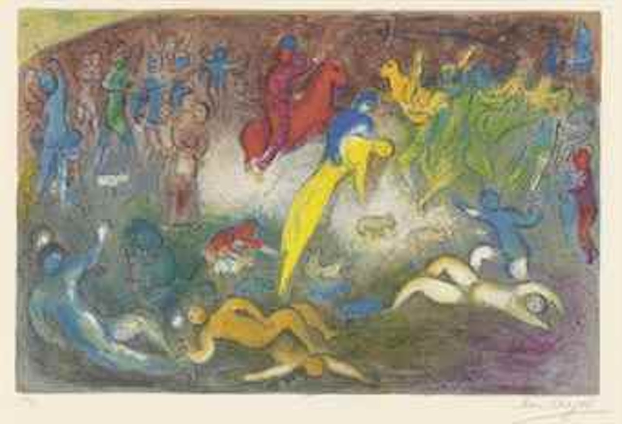 Enlévement de Chloé, from: Daphnis and Chloé by Marc Chagall