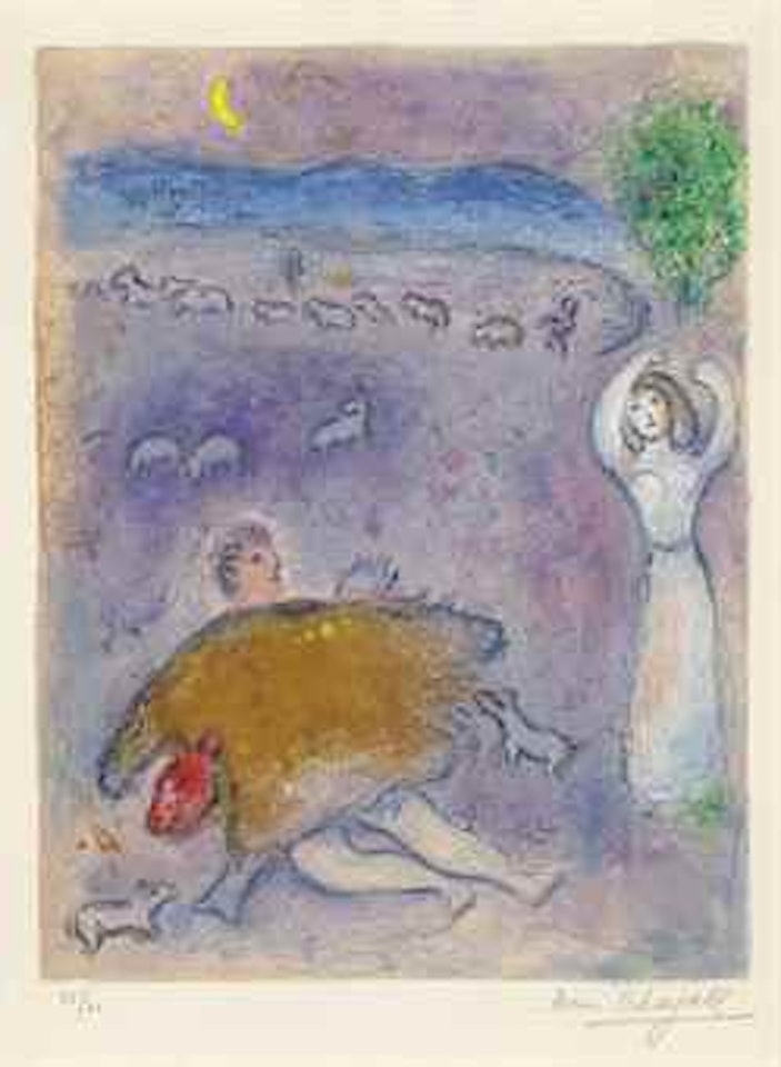 La Ruse de Dorcon, from: Daphnis et Chloé by Marc Chagall