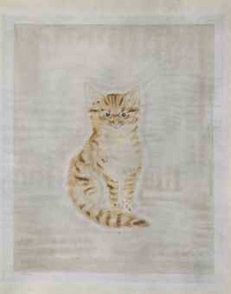 Chat brun, from: Les Chats by Leonard Tsuguharu Foujita