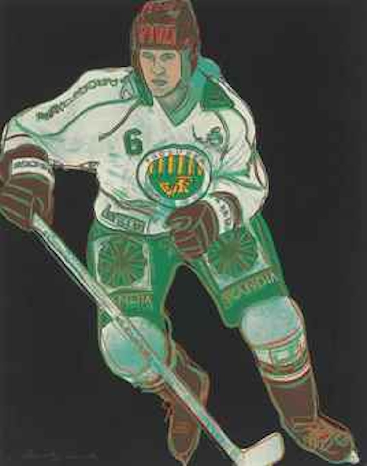 Frolunda Hockey Player by Andy Warhol