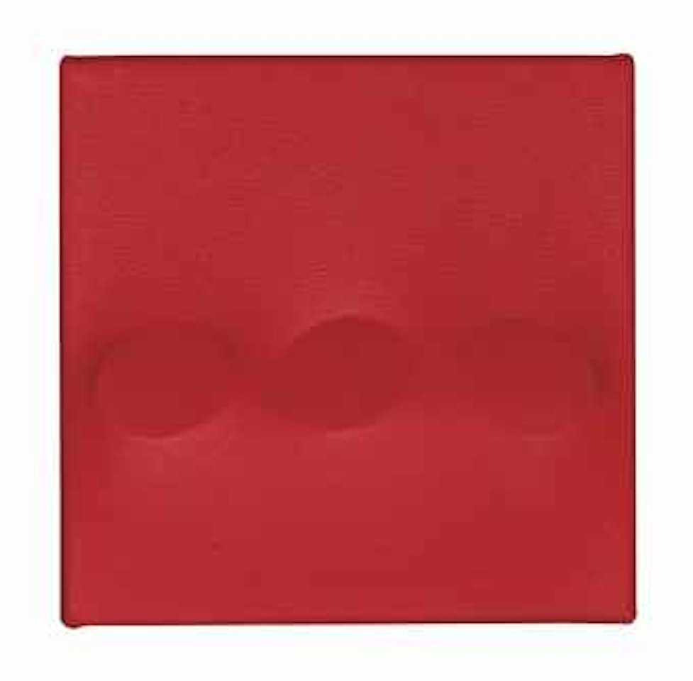 Tre Ovali Rossi (Three Red Ovals) by Turi Simeti