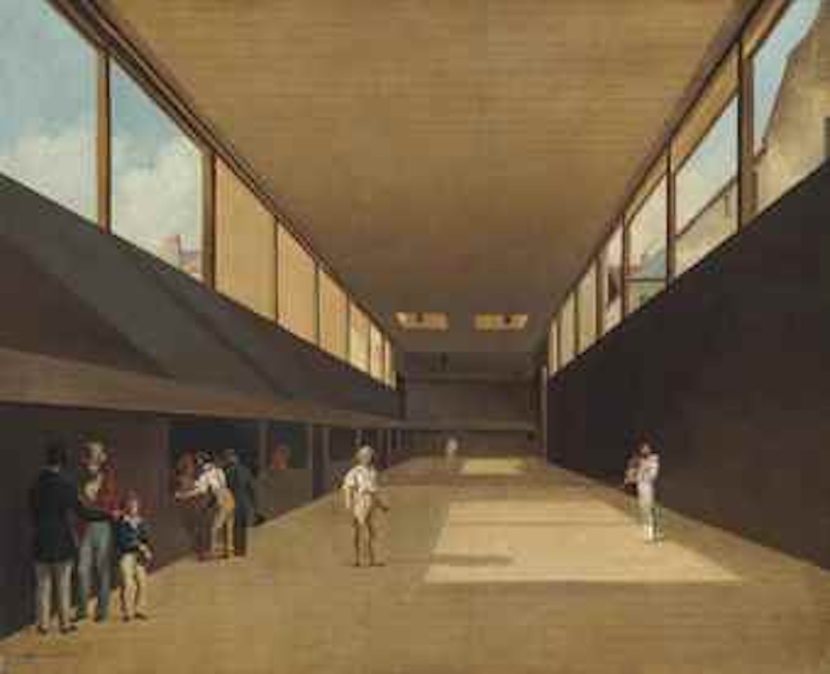 The Private Tennis Court of the Comte d’Artois by Louis-Leopold Boilly