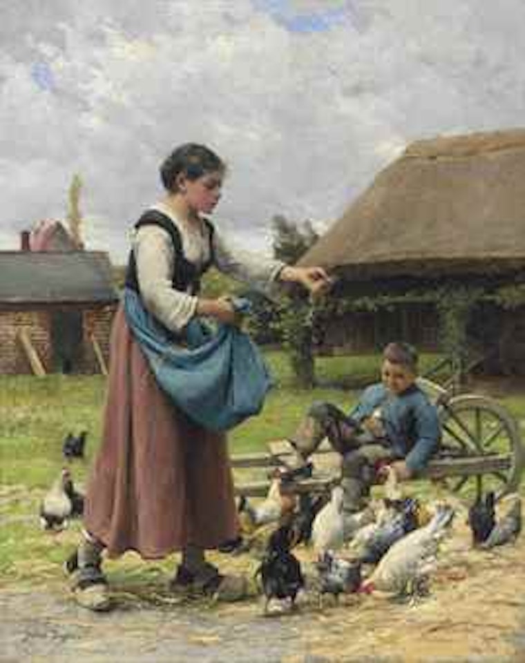 In the Farmyard by Julien Dupré