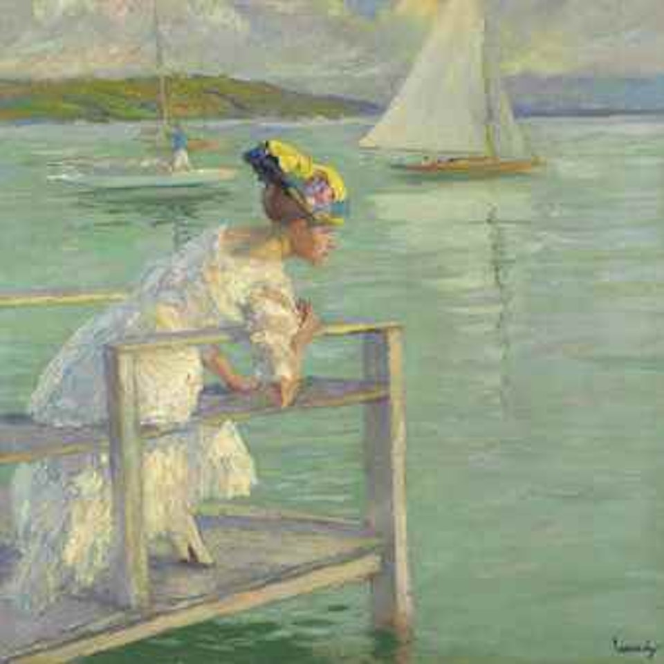 On the Dock by Edward Cucuel