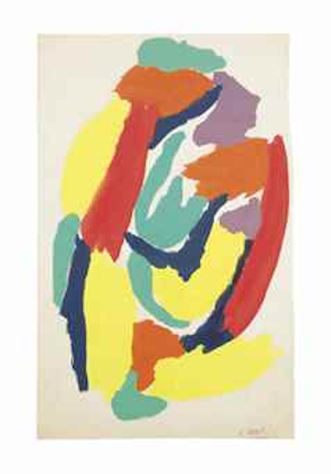 Untitled (Design for Fabric) by Karel Appel
