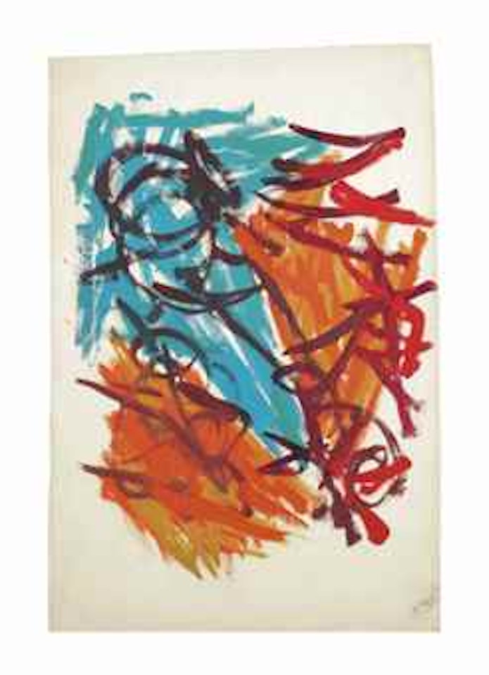 Untitled (Design for Fabric) by Karel Appel