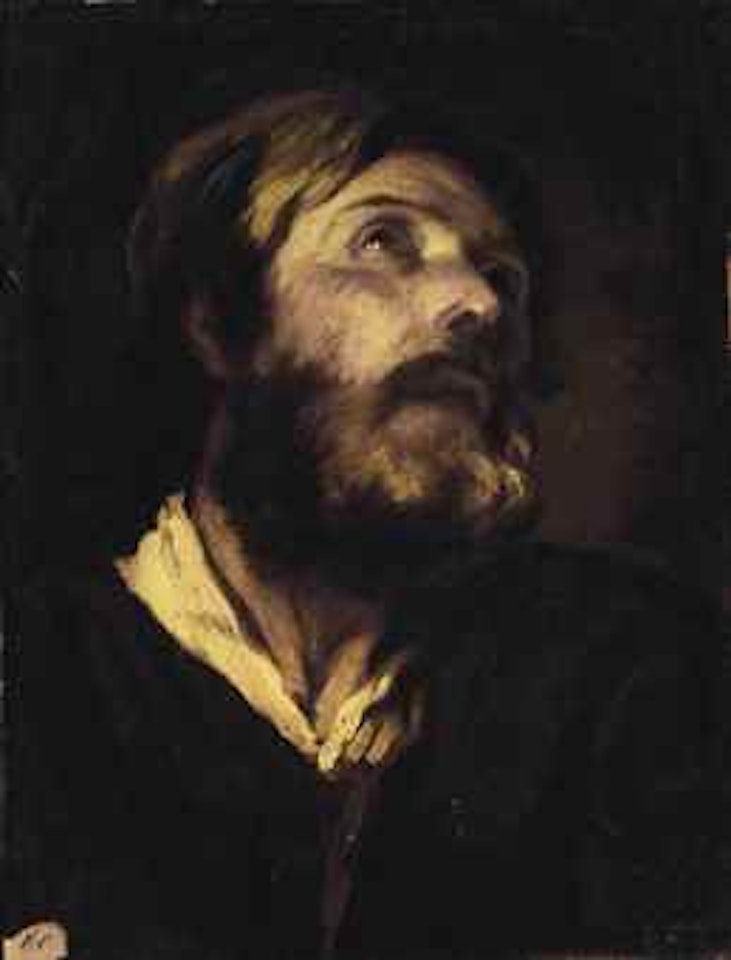 Head of a bearded man by Neapolitan School