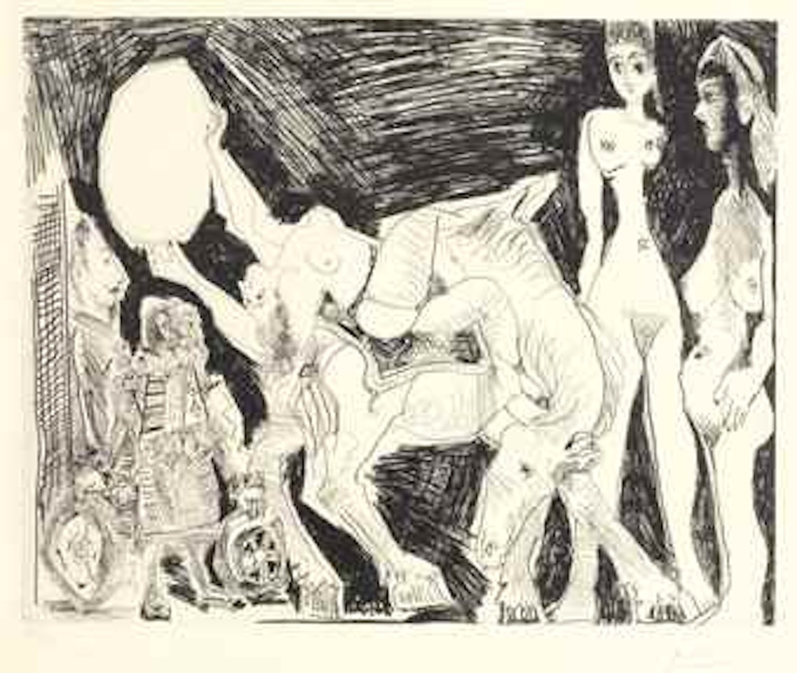 Cirque: Ecuyère, Femmes et Spectateurs, from La Série 347 by Pablo Picasso