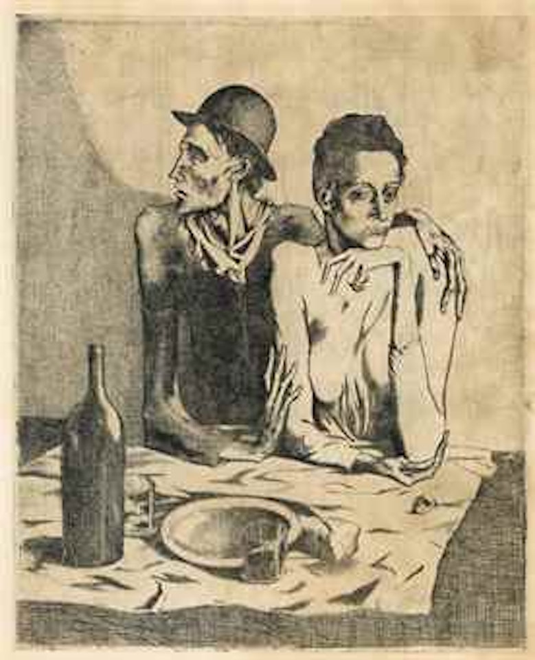 Le Repas Frugal, from La Suite des Saltimbanques by Pablo Picasso