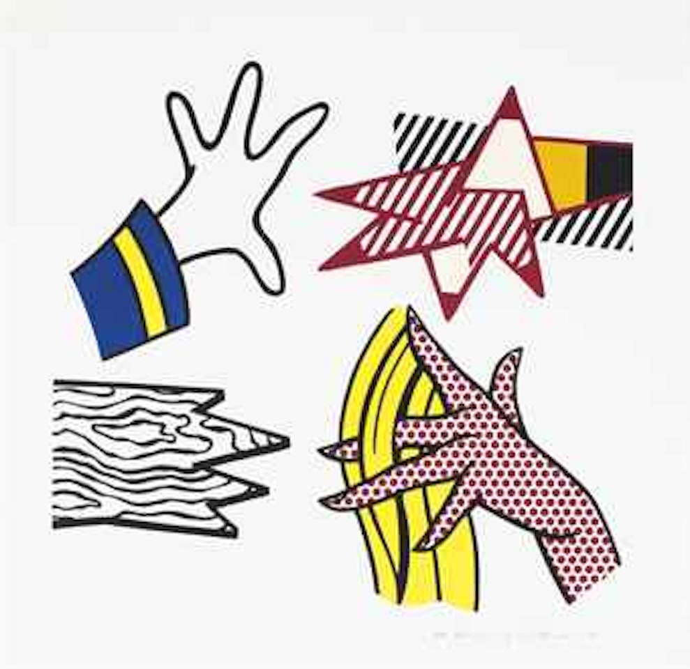 Study of Hands by Roy Lichtenstein