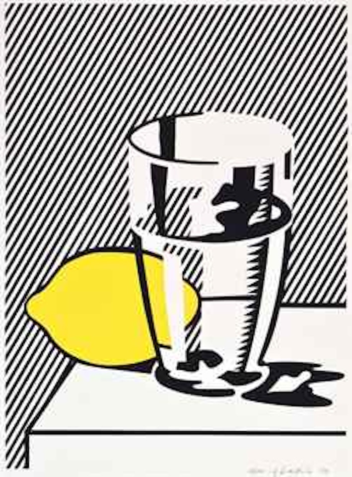 Untitled (Still Life with Lemon and Glass), from For Meyer Schapiro by Roy Lichtenstein