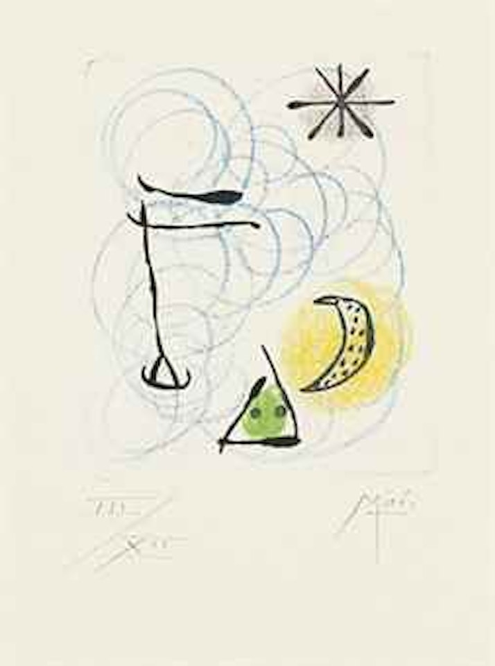 La bague d'aurore: one plate by Joan Miró